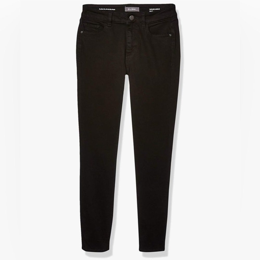 DL1961 Taylor Mid-Rise Ankle Skinny Jeans Black